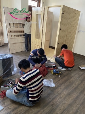 Nhật ký khảo sát, lắp đặt phòng xông hơi gia đình