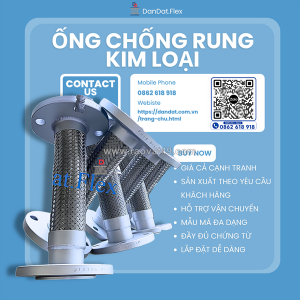 Ống mềm chịu áp lực, ống chống rung kim loại, ống nối mềm kim loại – giải pháp an toàn cho hệ thống đường ống công nghiệp