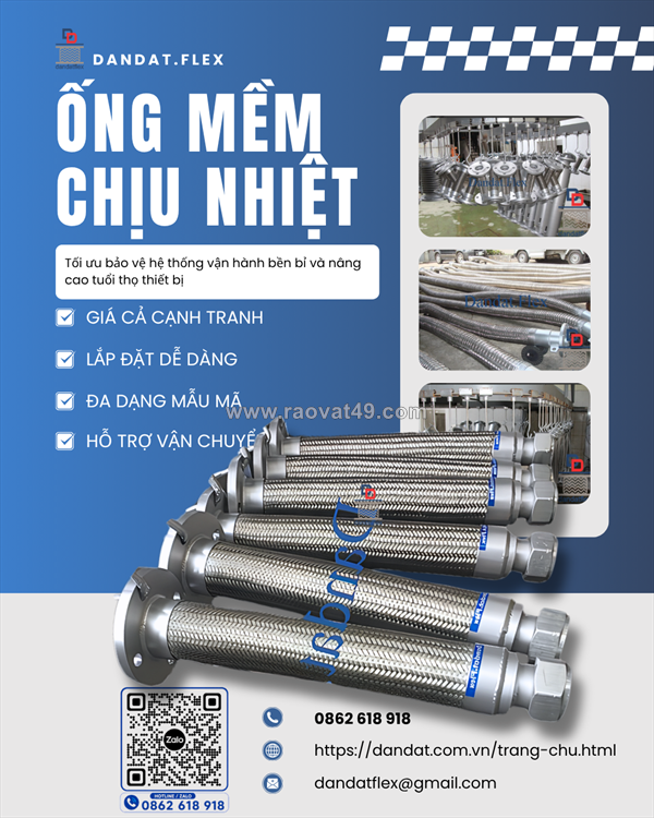 Ống mềm dẫn hơi nóng chịu áp lực ống mềm dẫn nhiệt lò hơi, dây mềm inox chịu nhiệt, ống mềm chịu nhiệt