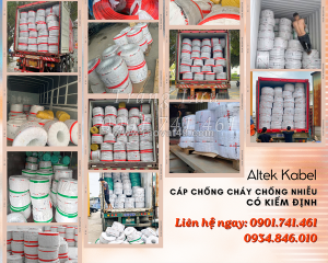 Phân phối cáp chống cháy altek kabel 2x0.75/2x1.0/2x1.5/2x2.5