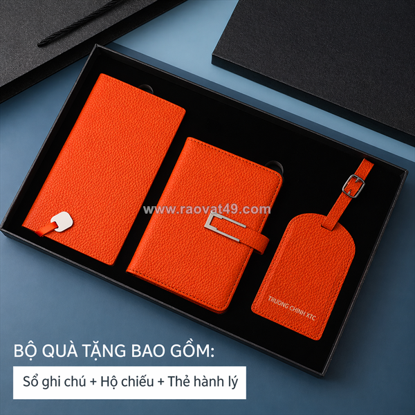 Quà tặng doanh nghiệp bằng đồ da – gia công theo yêu cầu, dập logo chuyên nghiệp