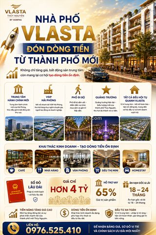 Shophouse vlasta thủy nguyên: vị trí vàng – dòng tiền thật – tiềm năng tăng giá cao
