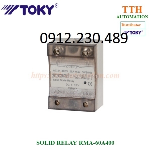 Solid rơ le toky rma-60a400  dễ dàng kết nối với nhiều mức điện áp điều khiển