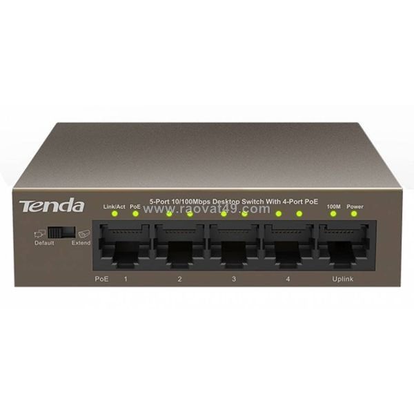 Switch tenda 4 port 100m tef1105p-4-63w
