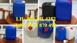 Sx can nhựa 10 lít vuông trắng, can 20 lít vuông xanh, vỏ can nhựa 25 lít đựng hóa chất thoát khí q10