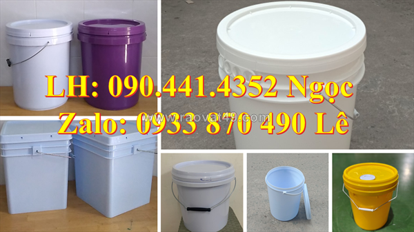 Sx thùng đựng sơn 20 lít cao cấp, có dung tích khác: 10 lít, 12 lít, 16 lít,  lít theo yêu cầu