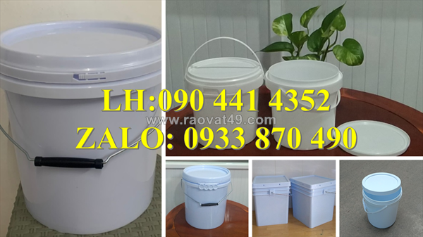 Sx vỏ thùng sơn 1 lít giá rẻ, thùng đựng sơn 5 lít trơn, vỏ thùng sơn 6 lít rỗng dày dặn tphcm