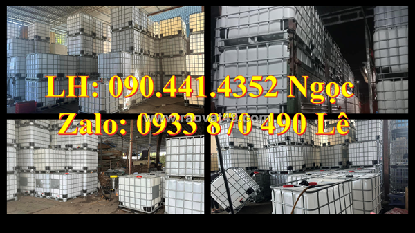 Tank nhựa ibc 1000 lít qua sử dụng loại 1 – 2 giá tốt tại thị trường miền nam