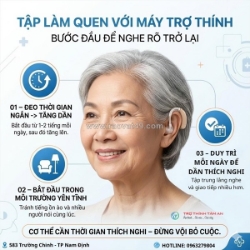 Tập làm quen với máy trợ thính – khởi đầu để nghe rõ trở lại