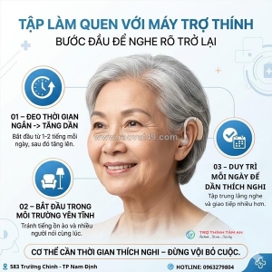Tập làm quen với máy trợ thính – khởi đầu để nghe rõ trở lại