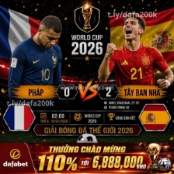 Tây ban nha thẳng tiến vào chung kết world cup 2026!