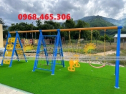 Thang leo cầu trượt xích đu liên hoàn dành cho trường mầm non