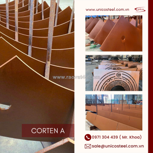 Thép corten a (thép kháng thời tiết) giá tốt tại unico steel: giải pháp vật liệu đỉnh cao cho kiến trúc & cảnh quan modern