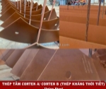 Thép tấm corten a/ corten b (thép kháng thời tiết)