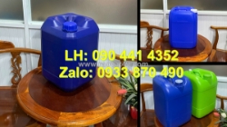 Thùng chứa 20 lít chất phụ gia, vỏ thùng nhựa 25 lít đựng chất phụ trợ, can nhựa 30 lít đựng chất tẩy rửa