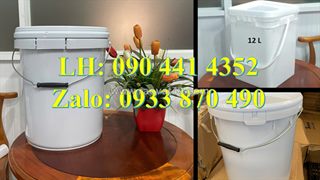 Thùng đựng sơn  lít quai sắt, thùng sơn 16 lít nắp vặn, vỏ thùng sơn 12 lít nắp garenti