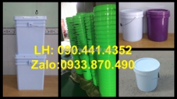 Thùng đựng sơn gel 10 lít, vỏ thùng sơn 12 lít, xô nhựa 19 lít đựng dầu nhớt