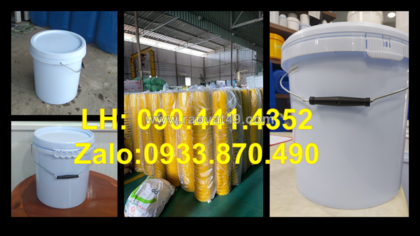 Thùng đựng sơn gel 10 lít, vỏ thùng sơn 12 lít, xô nhựa 19 lít đựng dầu nhớt