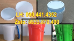 Thùng nhựa 20 lít đựng nguyên liệu, thùng đựng sơn  lít, xô nhựa 16 lít muối kim chi
