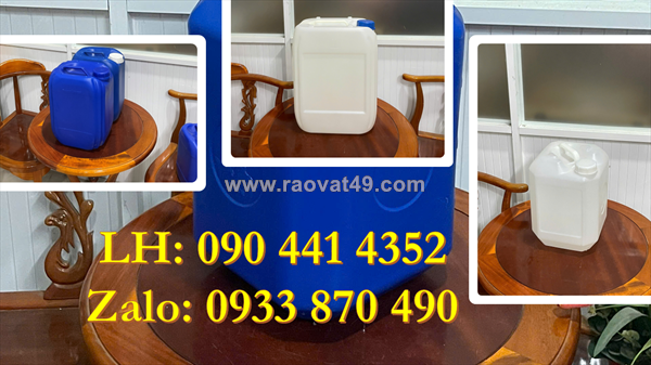 Thùng nhựa 25 lít lưu trữ nhiên liệu, can nhựa 20 lít màu sắc theo yêu cầu