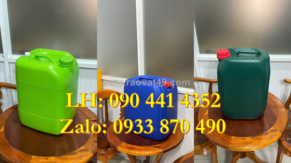 Thùng nhựa 25 lít lưu trữ nhiên liệu, can nhựa 20 lít màu sắc theo yêu cầu