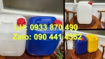 Thùng nhựa 30 lít vuông trắng dày đựng hóa chất, can nhựa 30 lít dẹp đựng chất tẩy rửa gia dụng