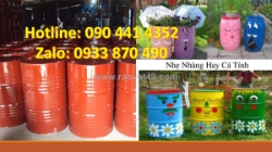 Thùng phuy nhựa 120 lít giá rẻ, bán thùng phuy nhựa 100 lít đựng chất lỏng hóa học công nghiệp