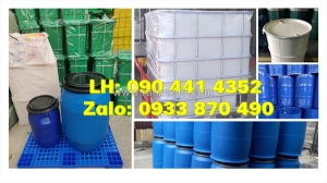 Thùng phuy nhựa 200 lít, thùng phuy nhựa làm bè, có bán thùng phuy nhựa 220 lít 4 đai, 2 đai mới giá tốt