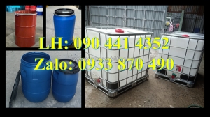 Thùng phuy nhựa 220 lít đựng dầu, thùng phuy nhựa 160 lít đựng mật ong, vỏ thùng phuy nhựa 120 lít