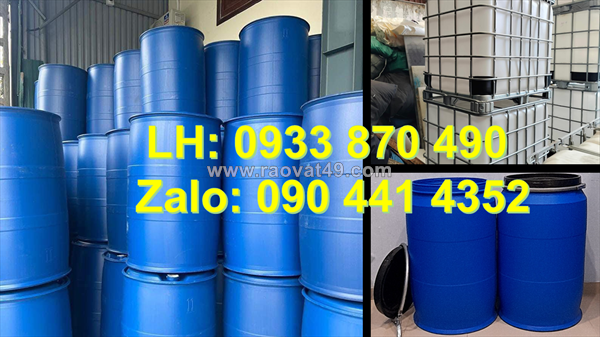 Thùng phuy nhựa 30 lít đựng hàng đông lạnh, thùng nhựa 60 lít đựng thực phẩm xuất khẩu
