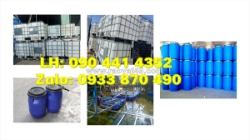 Thùng phuy nhựa 30 lít đựng nguyên liệu, thùng phuy nhựa 50 lít đựng tinh dầu dừa, thùng phuy nhựa 60 lít
