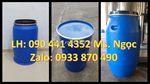 Thùng phuy nhựa đai sắt 120 lít – 150 lít – 160 lít – 220 lít, thùng phuy sắt nắp hở 220 lít đai sắt