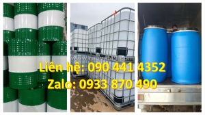 Thùng phuy sắt 220 lít đựng dung môi, vỏ thùng phuy sắt 220 lít đựng chất tẩy có tráng epoxy