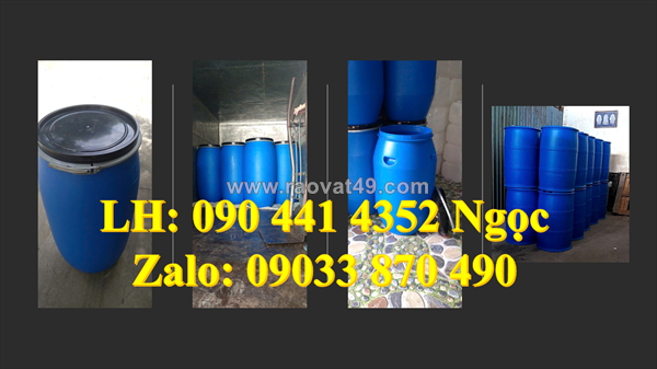Thùng phuy sắt 220 lít đựng hóa chất dễ cháy, thùng phuy sắt đựng chất lỏng ngành hóa- sinh