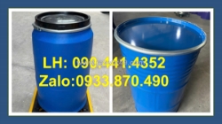 Thùng phuy sắt cũ 220 lít đẹp – giá đẹp, thùng phuy sắt đựng hóa chất nông nghiệp, thùng phuy sắt đựng hóa chất