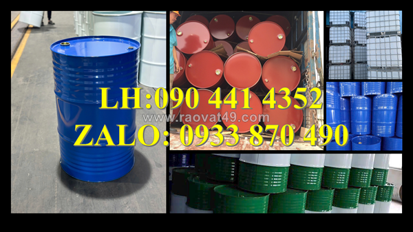 Thùng phuy sắt đựng dầu 220 lít, thùng phuy sắt đựng hóa chất nắp kín – cũ, thùng phuy sắt 220 lít nắp hở
