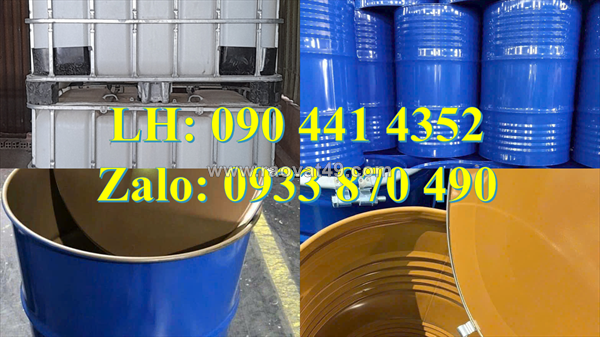 Thùng phuy sắt màu đỏ 220 lít, thùng phuy sắt đựng hóa chất nguy hiểm, thùng phuy sắt 220l cũ