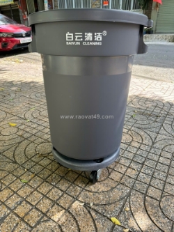 Thùng rác hdpe dung tích 80l