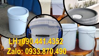 Thùng sơn 10 lít màu trắng, xanh, vàng, đen, tím…vỏ thùng sơn 12 lít, thùng sơn nhựa 16 lít dày