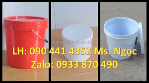 Thùng sơn 22 lít vuông, vỏ thùng sơn 20 lít nắp rót, thùng sơn  lít tròn dày dặn