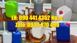 Thùng vuông 25 lít công nghiệp, can nhựa 20 lít đựng hóa chất loại tốt mua ở đâu tphcm