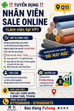 Tuyển dụng nhân viên sale online (làm việc tại vp q11)