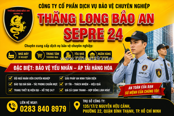 Tuyển nhân viên bảo vệ cơ động tp. hồ chí minh