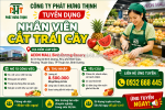 Tuyển nhân viên cắt trái cây aeon mall bình dương