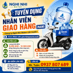 Tuyển nhân viên giao hàng nước suối q2