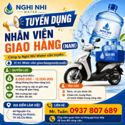 Tuyển nhân viên giao hàng nước suối q2