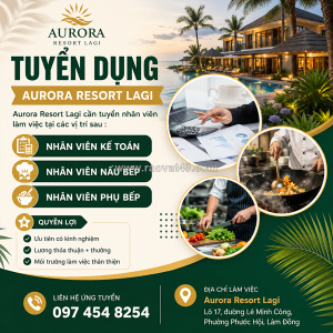 Tuyển nhân viên kế toán, nấu bếp, phụ bếp la gi