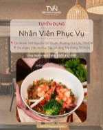Tuyển nhân viên phục vụ full time - partime & nv bếp ca đêm