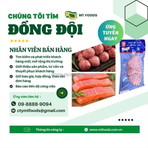 Tuyển nvkd thị trường ngành thực phẩm đi làm ngay