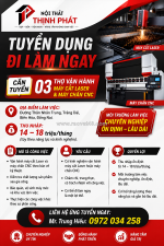 Tuyển thợ vận hành máy cắt laser & máy chấn cnc